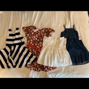 NWT 3 dresses and 1 top for girls